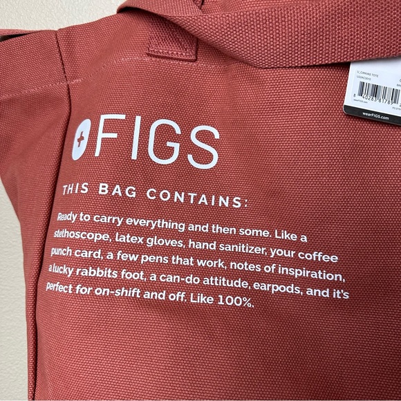 Figs Bags Figs Canvas Tote Bag Terracotta Poshmark